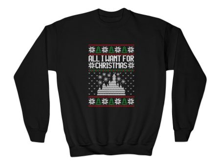 Disneyland Ugly Sweater Youth Crewneck Sweatshirt Fashion