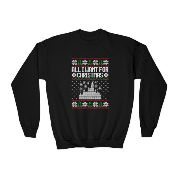 Disneyland Ugly Sweater Youth Crewneck Sweatshirt Fashion