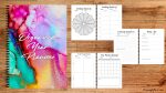 The Organised Year Planner - 12 Months Of Monthly Planning - Bright Watercolour A5 Spiral Bound Edition For Sale