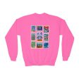 EPCOT Vintage Stamps - Youth Crewneck Sweatshirt Cheap