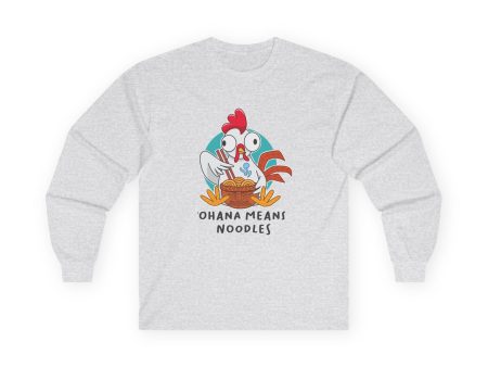 Ohana Means Noodles Long Sleeve Shirt | Adult Unisex Hot on Sale