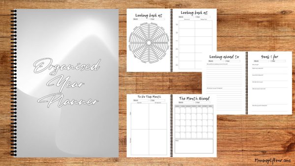 The Organised Year Planner - 12 Months Of Monthly Planning - Steel Grey A5 Spiral Bound Edition For Discount