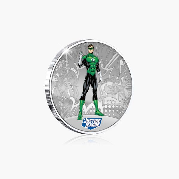 Justice League - Green Lantern Silver Plated Commemorative Online now