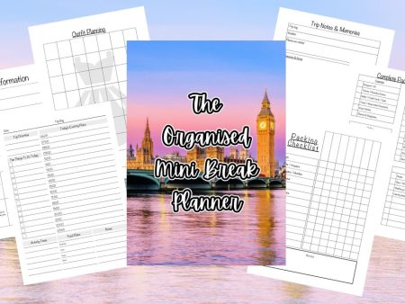 The Organised Mini Break Planner - Pink London Sky - Digital Edition Online now