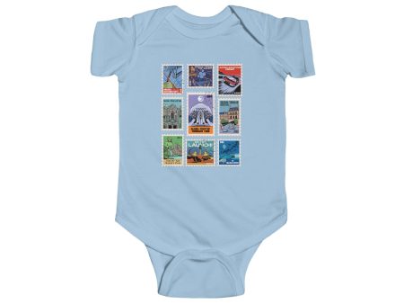 EPCOT Vintage Stamps - Baby Onesie Online Sale