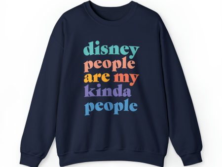 Disney People Are My Kinda People - Adult Crewneck Sweatshirt Online Hot Sale