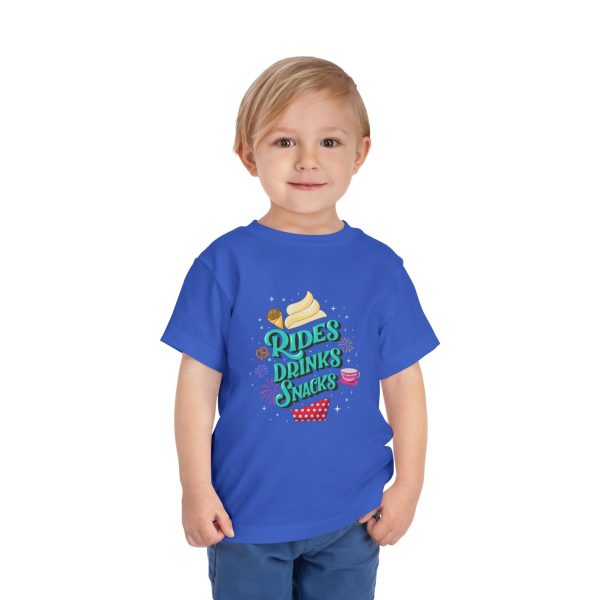 Rides, Drinks, Snacks - Toddler T-shirt Fashion