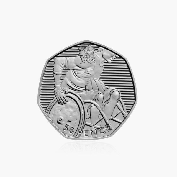 2011 Circulated Olympics - Wheelchair Rugby 50p Coin For Discount