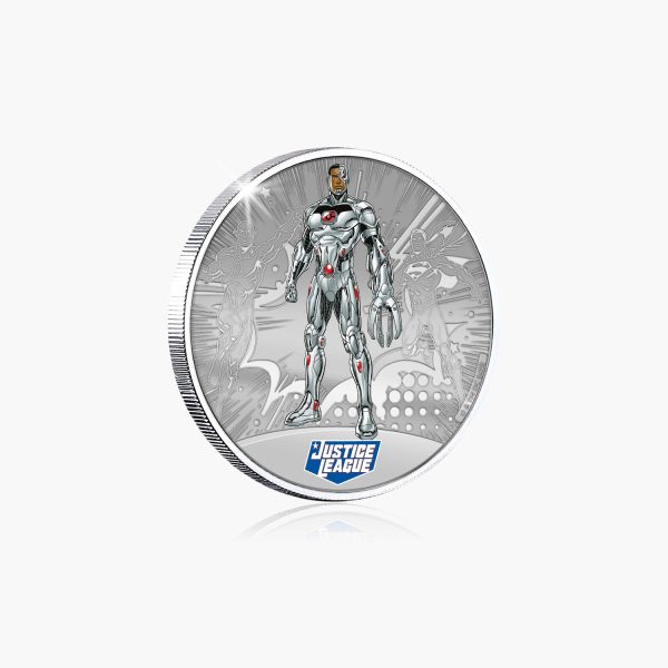 Justice League - Cyborg Silver Plated Commemorative For Cheap