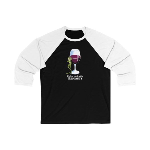 Disney Princess Wine Glasses - Tiana - Unisex 3\4 Sleeve Baseball Tee on Sale