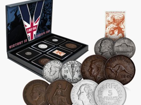 1945 Victory in Europe Historical Coin Collector Set Discount