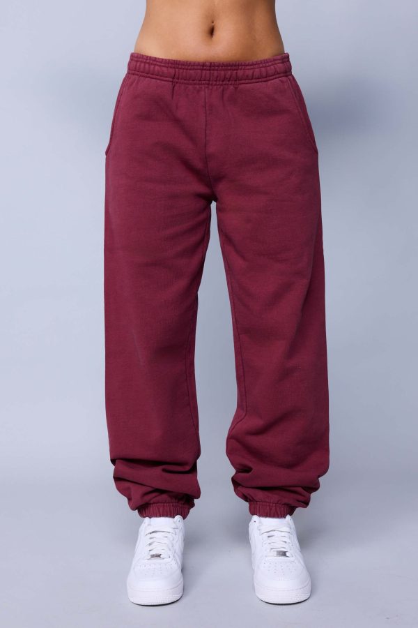 ME. Rose Sweatpant - Oxblood Online Hot Sale