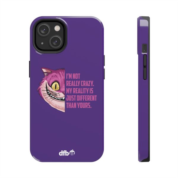 Cheshire Cat Quote - I m Not Really Crazy Apple Phone Case Online