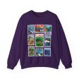 Animal Kingdom Vintage Stamps - Adult Crewneck Sweatshirt For Discount