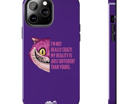 Cheshire Cat Quote - I m Not Really Crazy Apple Phone Case Online