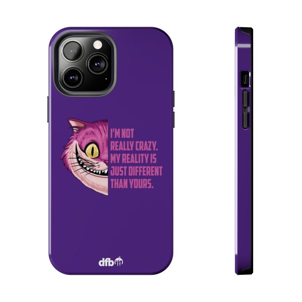 Cheshire Cat Quote - I m Not Really Crazy Apple Phone Case Online