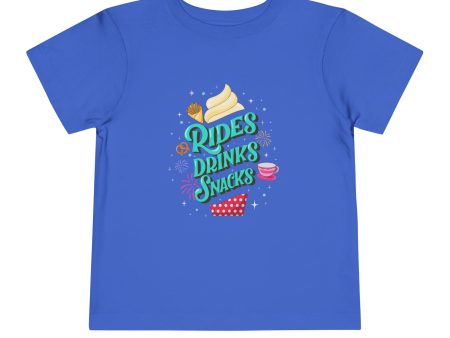 Rides, Drinks, Snacks - Toddler T-shirt Fashion