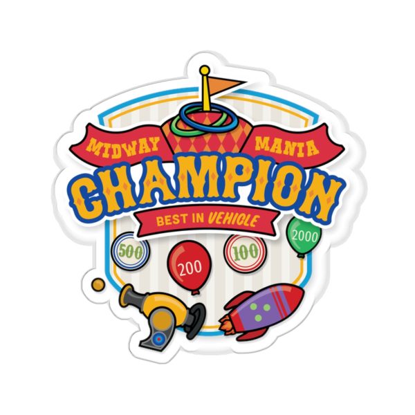 Midway Mania Champion - Kiss-Cut Stickers Online