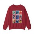 Hollywood Studios Vintage Stamps - Adult Crewneck Sweatshirt on Sale