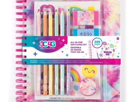 Pastel Tie Dye All-in-One Sketching Set Online Sale