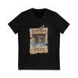 Dead Men Tell No Tales - Short Sleeve V-Neck Tee Shirt Cheap