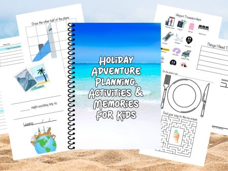 Holiday Adventure Planning, Activities & Memories For Kids  - A5 Spiral Bound Edition Ocean Cover Sale