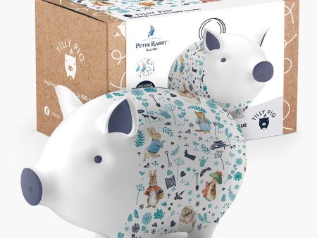 Peter Rabbit and Friends Blue Piggy Bank Hot on Sale