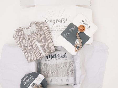 HERRINGBONE WELCOME BABY GIFT BOX Online Sale