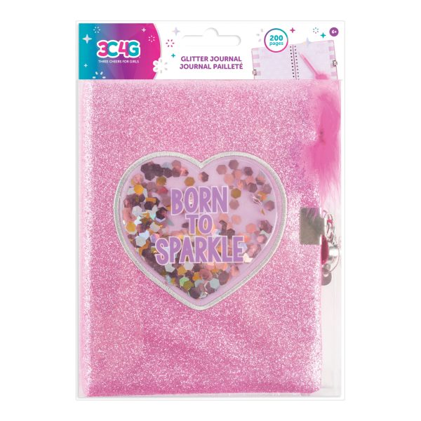 Born to Sparkle Glitter Journal Discount