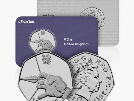 2011 Circulated Olympics - Archery 50p Coin on Sale