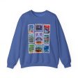 EPCOT Vintage Stamps - Adult Crewneck Sweatshirt For Sale