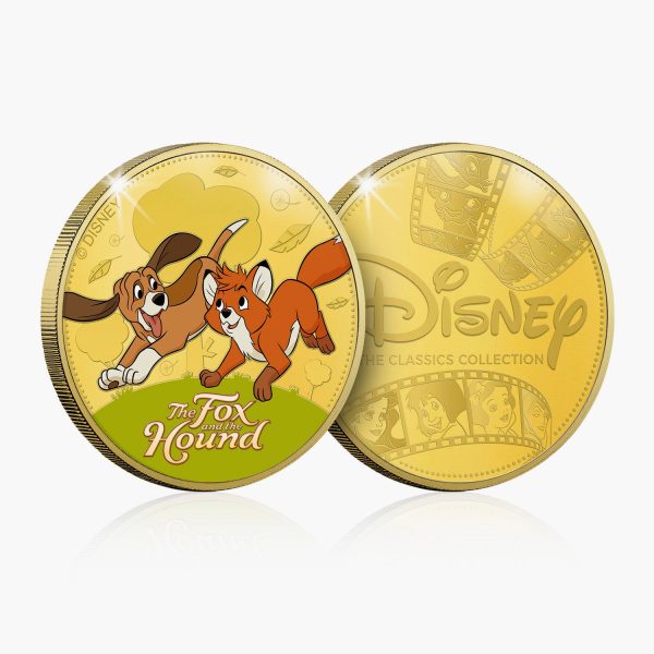 The Fox And The Hound Commemorative - Gold Plated For Cheap