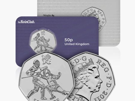 2011 Circulated Olympics - Fencing 50p Coin Supply