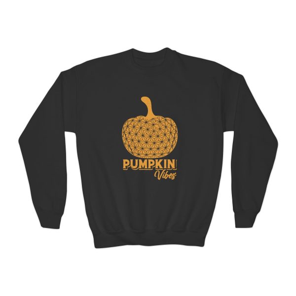 Pumpkin Vibes EPCOT Spaceship Earth Youth Crewneck Sweatshirt For Sale