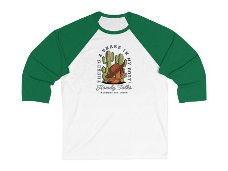 Howdy Folks - Unisex 3\4 Sleeve Baseball Tee Online Hot Sale