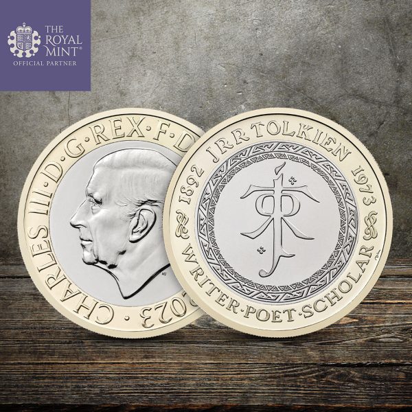 2023 Celebrating the Life and Work of JRR Tolkien £2 UK Coin For Sale