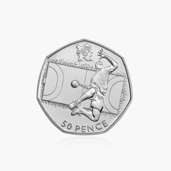 2011 Circulated Olympics - Handball 50p Coin For Discount