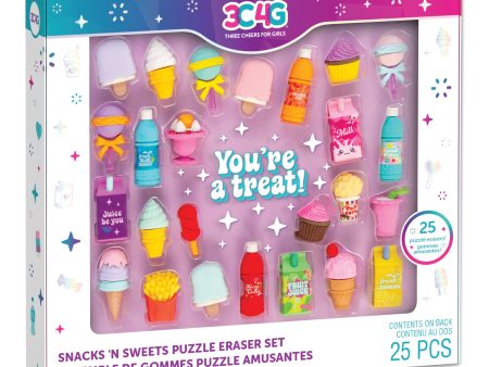 Snack  n Sweets Puzzle Eraser Set For Discount