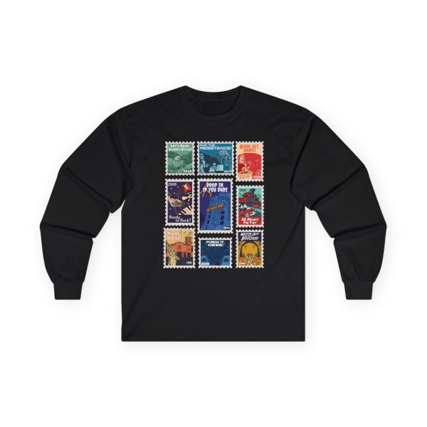 Hollywood Studios Vintage Stamps - Long Sleeve Tee For Sale