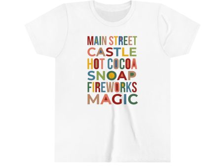 A Main Street Christmas Youth Short Sleeve Tee Shirt Discount