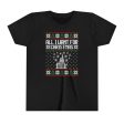 Disney World Ugly Sweater  All I Want for Christmas  Youth Short Sleeve Tee Shirt on Sale