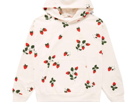 Strawberry Fields Hoodie - Buttercream For Cheap