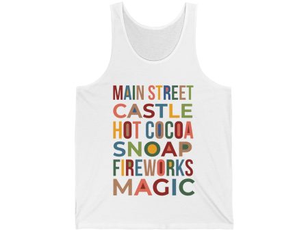 A Main Street Christmas Unisex Tank Top For Discount