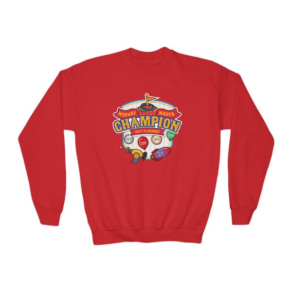 Midway Mania Champion - Youth Crewneck Sweatshirt Online Sale