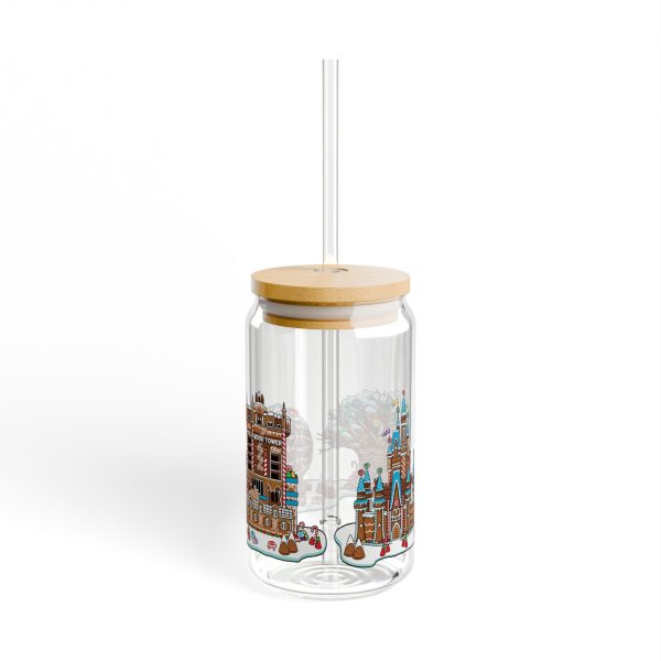 Gingerbread Park Icons - Sipper Glass, 16oz Sale