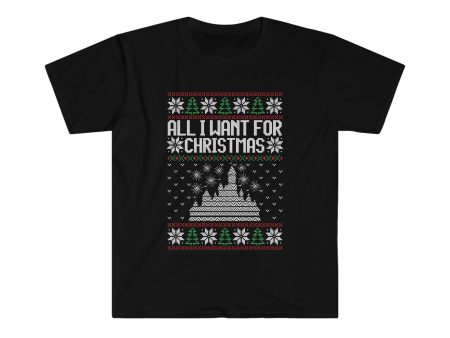 All I Want for Christmas Disneyland Ugly Sweater Tshirt Adult Unisex Sale