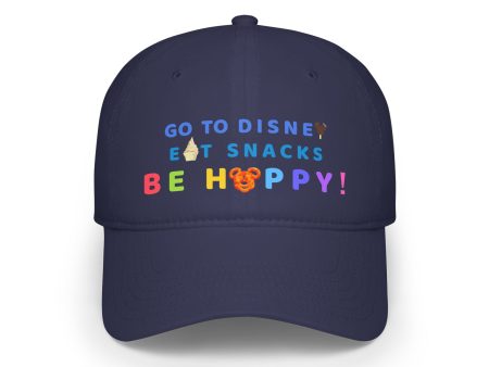 Go to Disney, Eat Snacks, Be Happy - Low Profile Baseball Cap For Discount