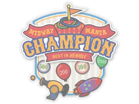 Midway Mania Champion - Kiss-Cut Stickers Online