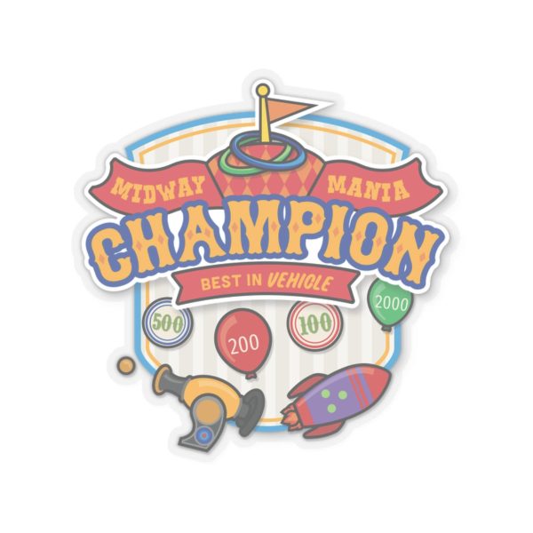 Midway Mania Champion - Kiss-Cut Stickers Online