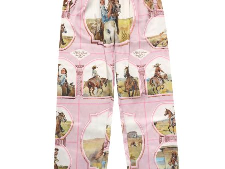 Silky Cowgirl Pant - Mauve Fashion